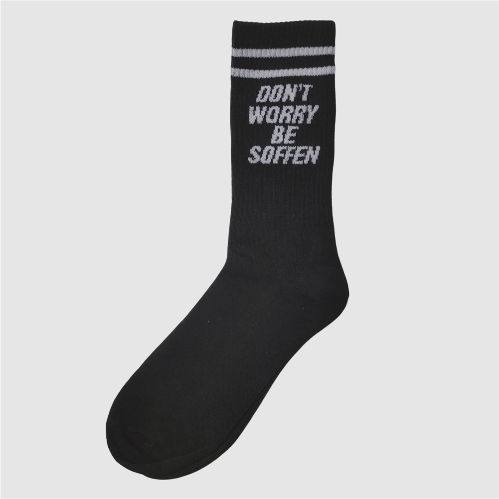 DON`T WORRY BE SOFFEN Socken Schwarz