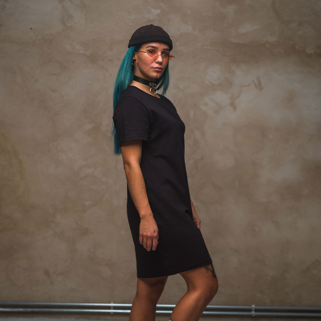 Wir lieben Betäubungsmittel - T-Shirt Kleid aus Bio Baumwolle