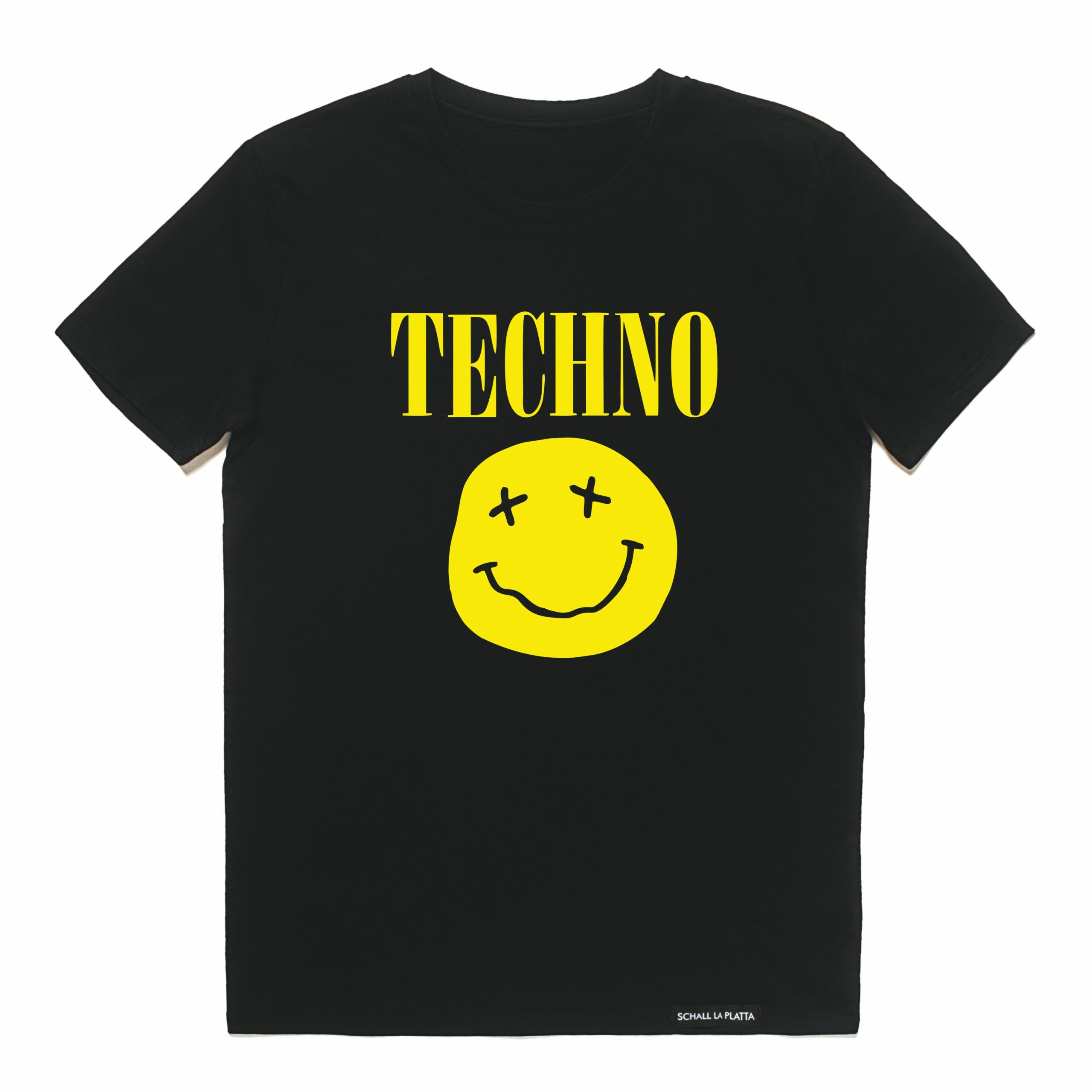 TECHNO SMILEY Shirt schwarz