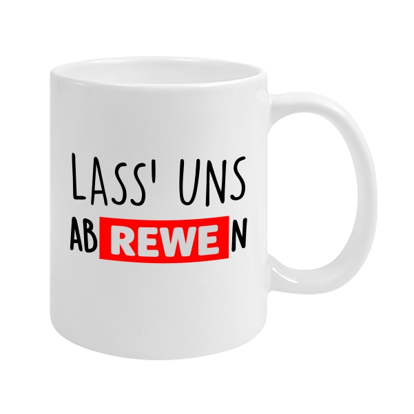 LASS UNS ABREWEN - Tasse - weiß