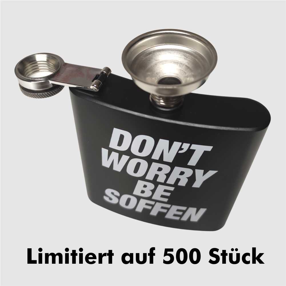 DON'T WORRY BE SOFFEN Flachmann