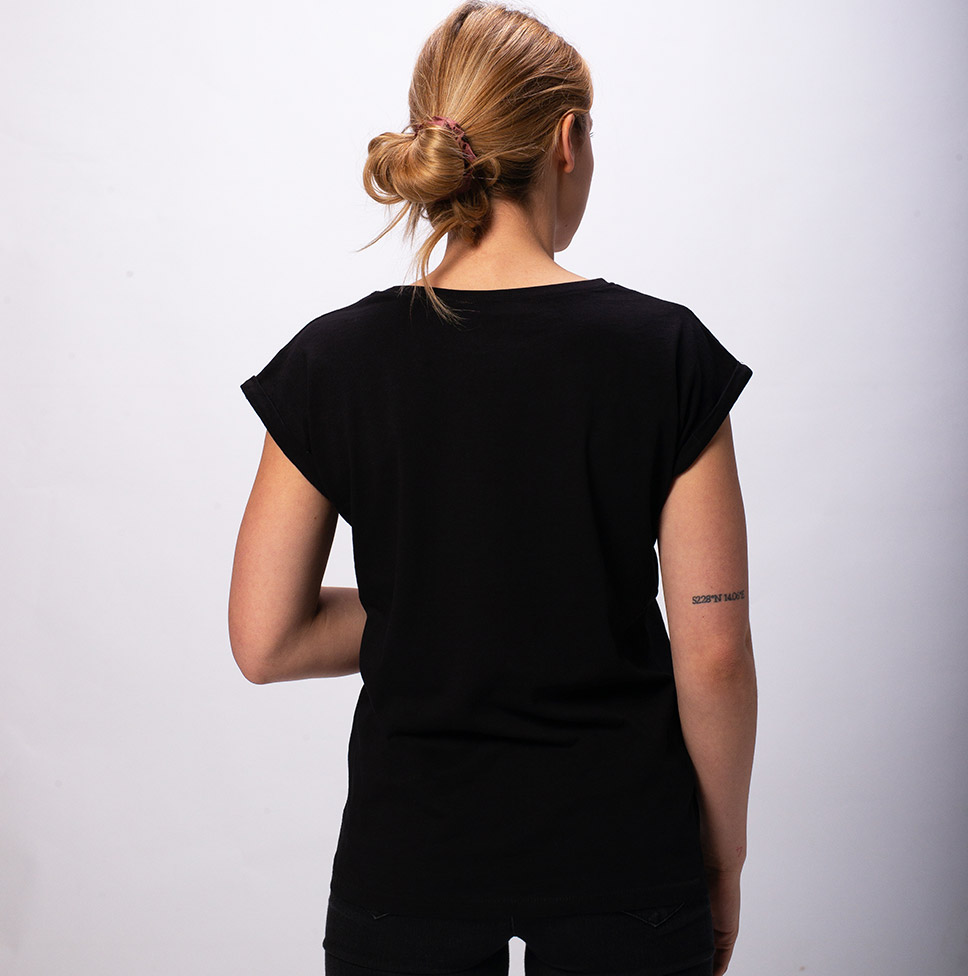 Fjednfall Raven - Weites Ladies Shirt, Lang geschnitten, angeschrägte Ärmel