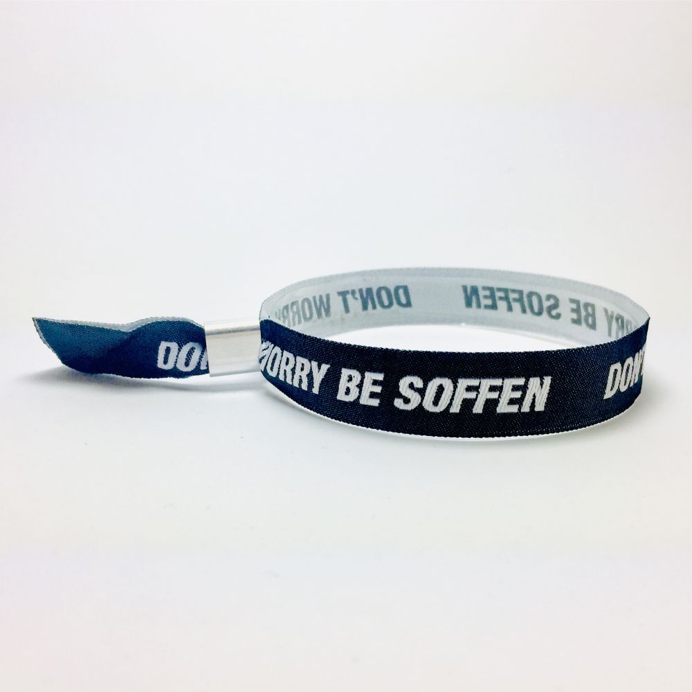 DON'T WORRY BE SOFFEN Stoffband
