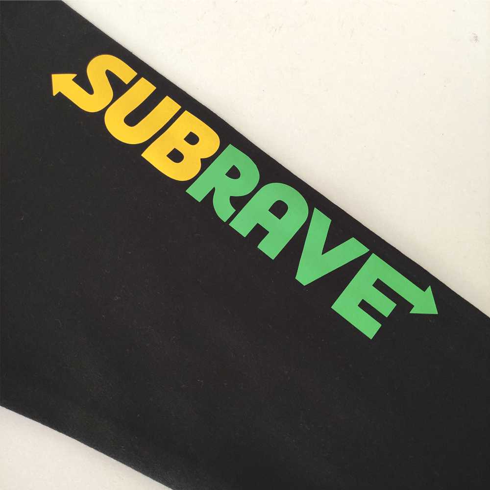 SUBRAVE Sweater schwarz - Front&Back&Ärmel Print