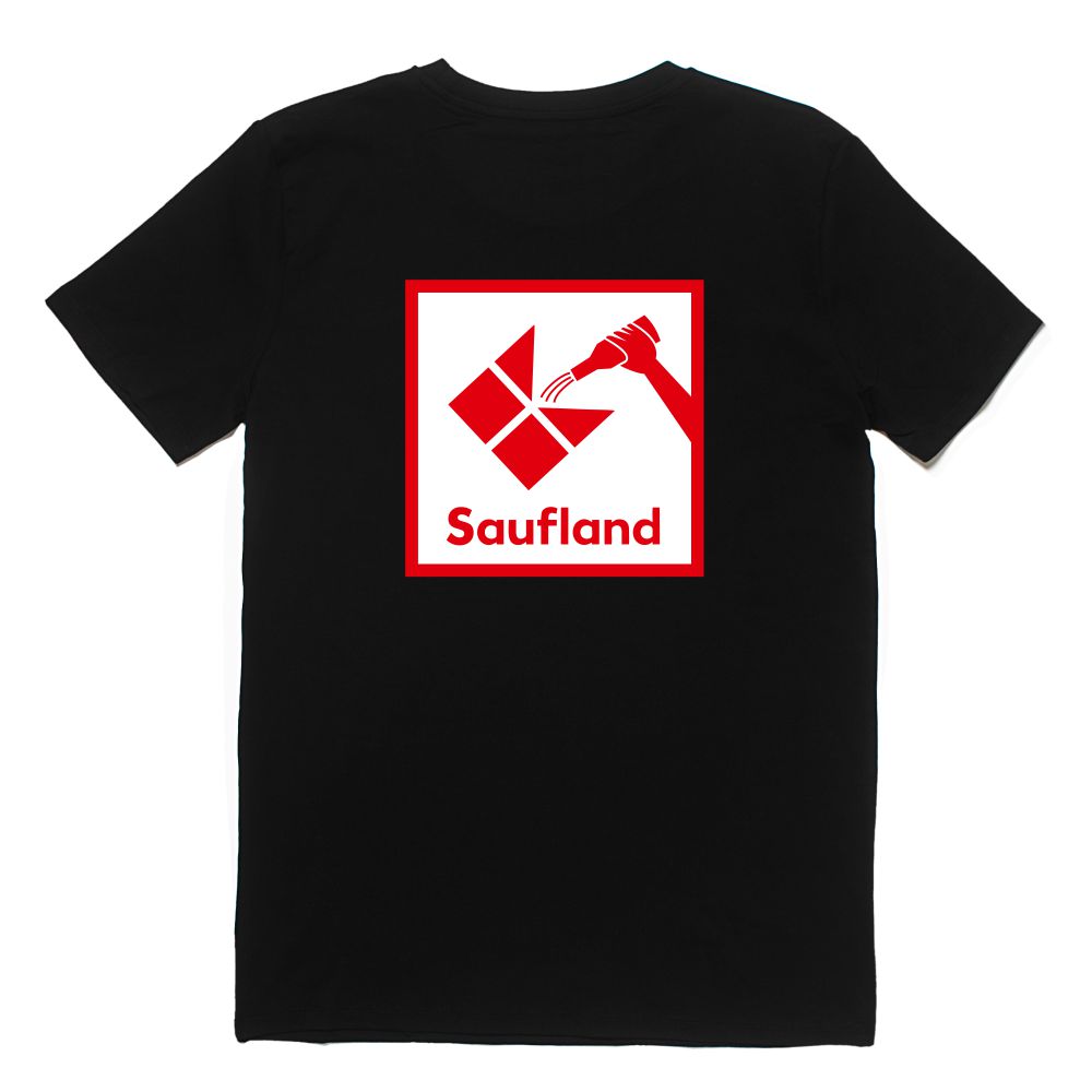 SAUFLAND Shirt schwarz - Front&Back Print