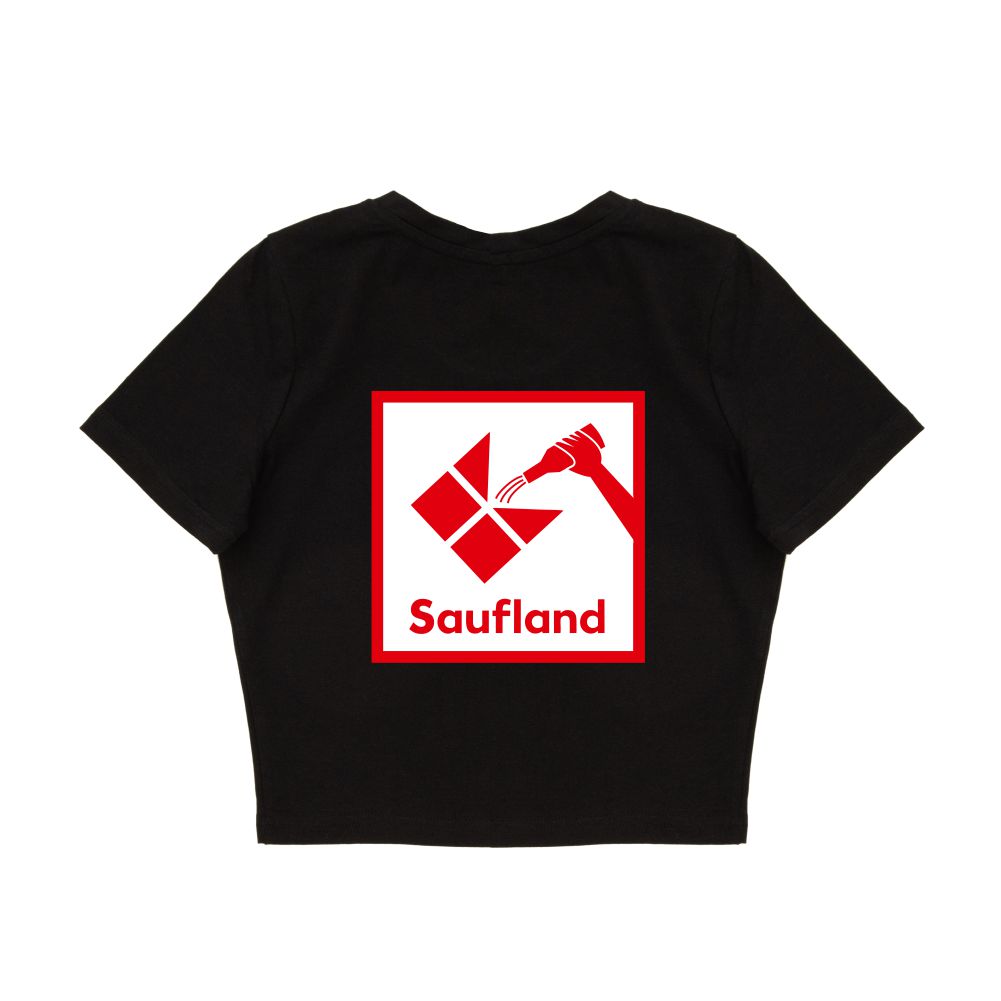 SAUFLAND Crop Shirt schwarz