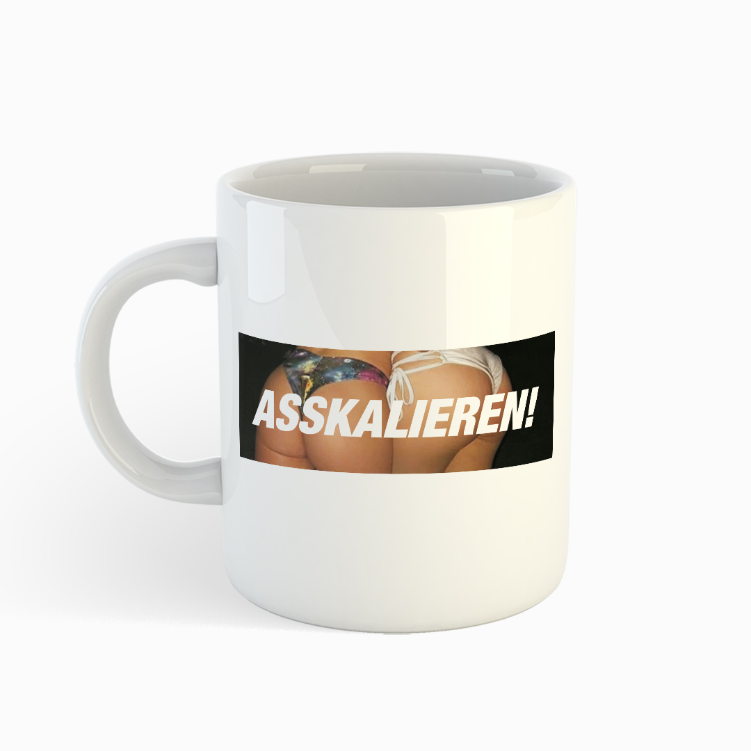 ASSKALIEREN - Tasse - weiß