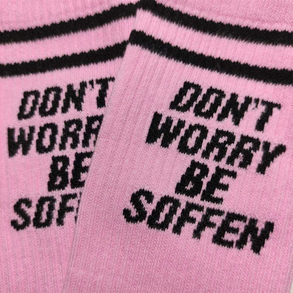 DON`T WORRY BE SOFFEN Socken Schwarz