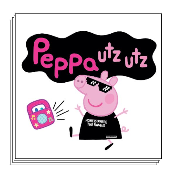 PEPPA UTZ UTZ 50er Stickerset