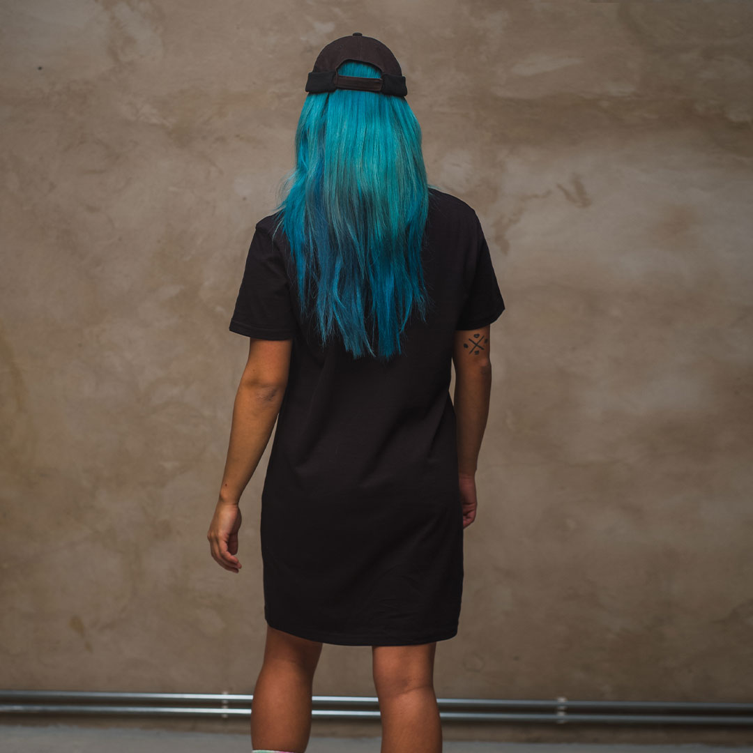 Wir lieben Betäubungsmittel - T-Shirt Kleid aus Bio Baumwolle