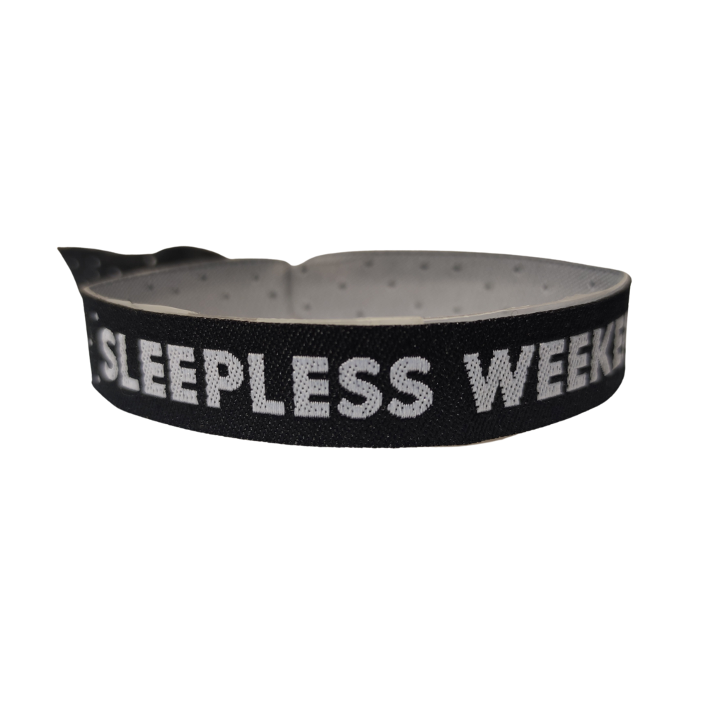 SLEEPLESS WEEKEND Stoffband