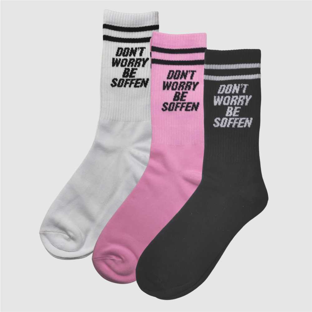 DON`T WORRY BE SOFFEN Socken